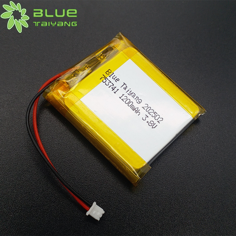753741 Custom Rechargeable Bateria Lithium Battery 3.8v 4.56wh 1200mah Power Bank