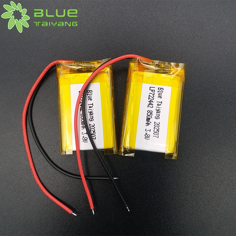 Lipo Batter 722442 3.8v 850mah Rechargeable Custom Lithium Polymer Battery