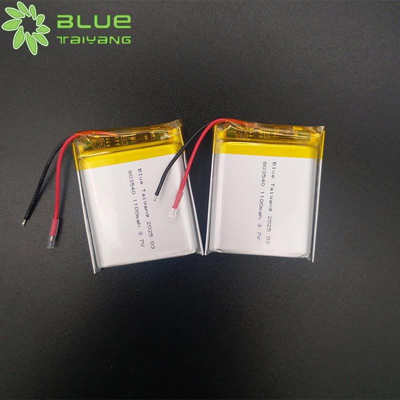 Custom Lithium Polymer Battery 803540 3.7v 1100mah Li Ion Battery Pack Rechargeable