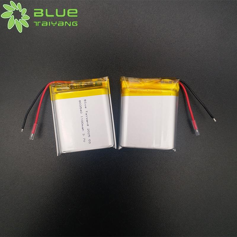 Custom Lithium Polymer Battery 803540 3.7v 1100mah Li Ion Battery Pack Rechargeable
