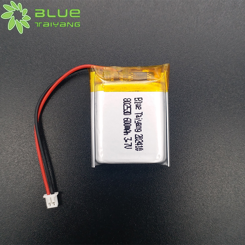 802530 Custom Rechargeable Batterie Lipo 3.7v 600mah Li Polymer Battery