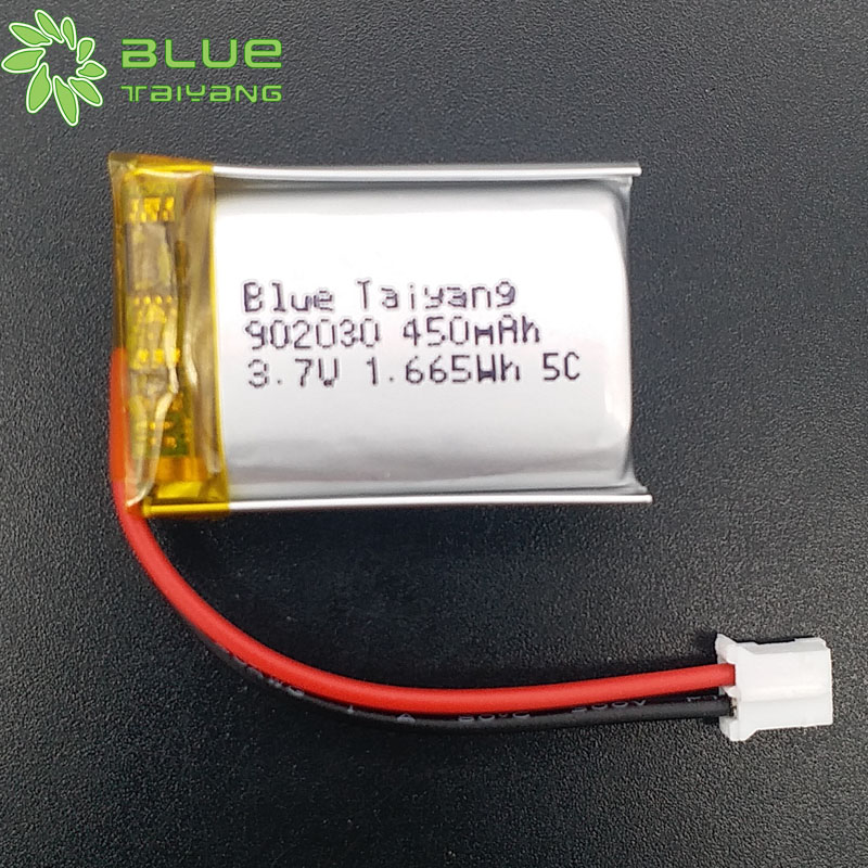 Lityum Polimer Pil 902030 3.7v 450mah Li Polymer Battery with Length and Breath
