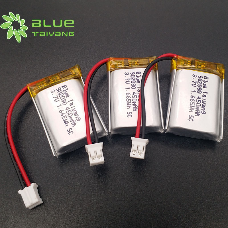 Lityum Polimer Pil 902030 3.7v 450mah Li Polymer Battery with Length and Breath