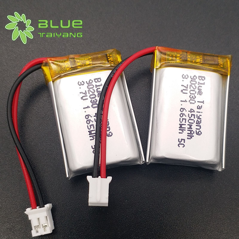 Lityum Polimer Pil 902030 3.7v 450mah Li Polymer Battery with Length and Breath