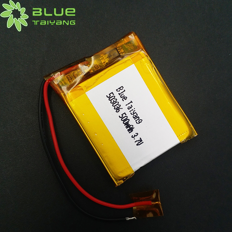 Rechargeable Custom 503036 Lipo Battery 3.7v 500mah Battery Charger