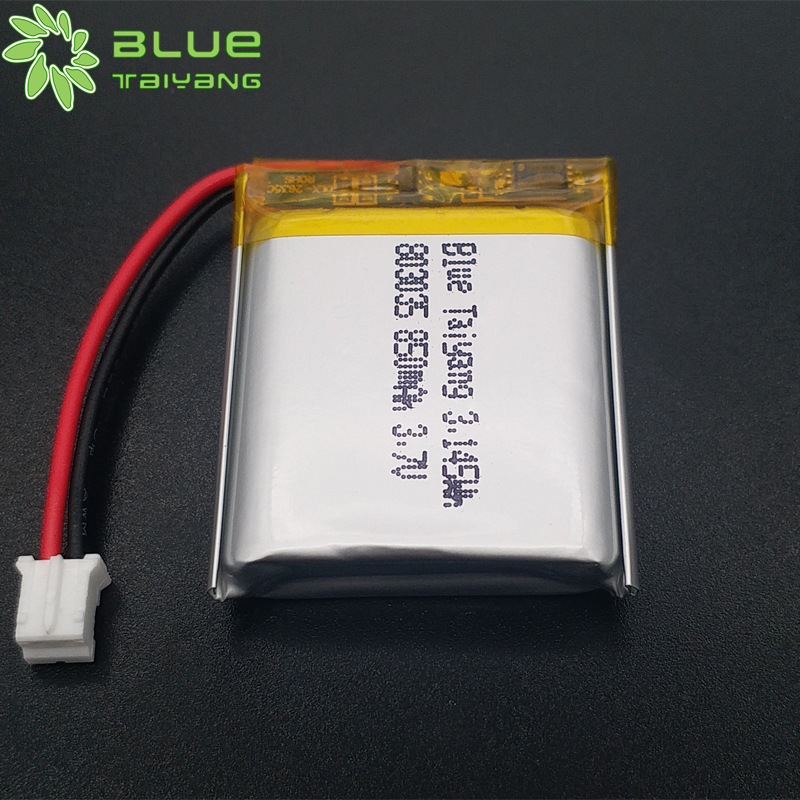 Lipo Protected Battery 803035 3.7v 850mah Custom Rechargeable Polymer Lithium Ion Battery
