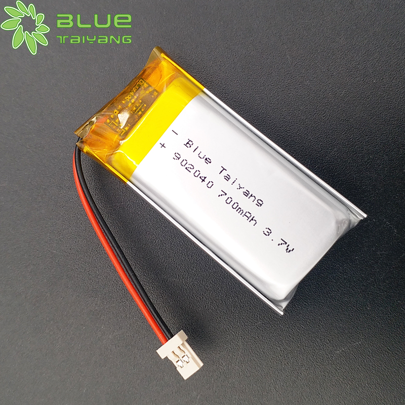 Custom Rechargeable Li-ion Battery 902040 3.7v 700mah Lithium Polymer Battery
