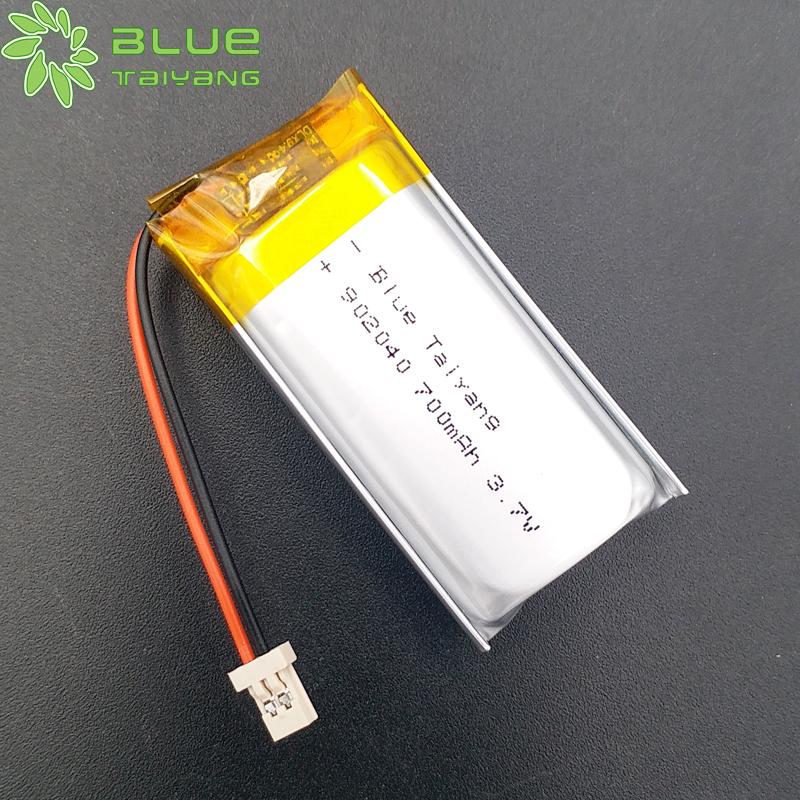 Custom Rechargeable Li-ion Battery 902040 3.7v 700mah Lithium Polymer Battery
