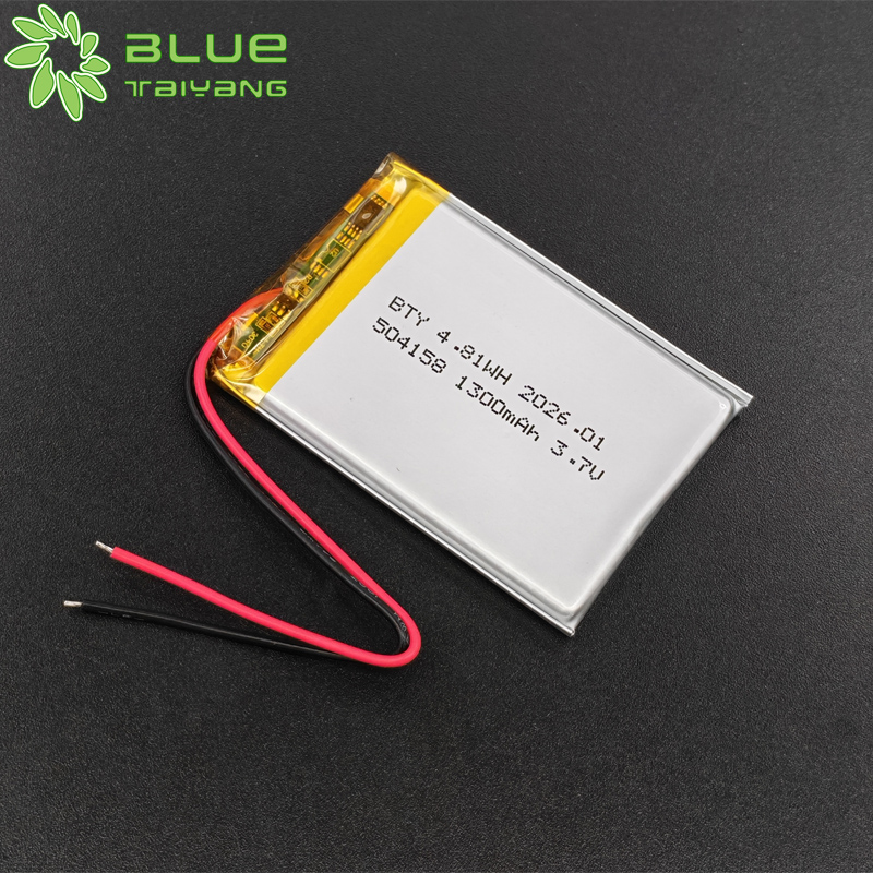 504158 custom bateria li ion 3.7v 1300mah 4.81wh rechargeable lithium battery
