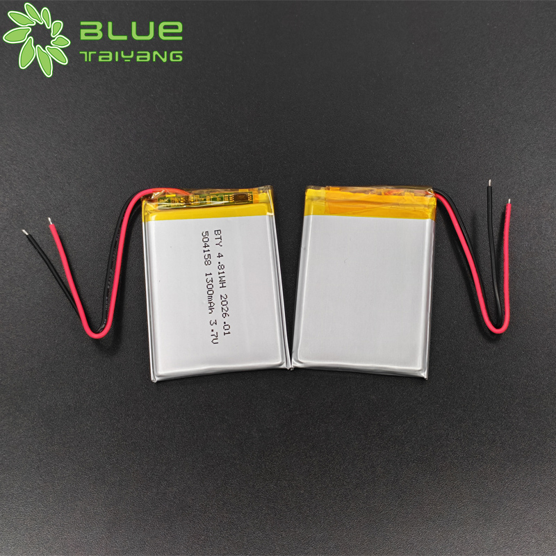504158 custom bateria li ion 3.7v 1300mah 4.81wh rechargeable lithium battery