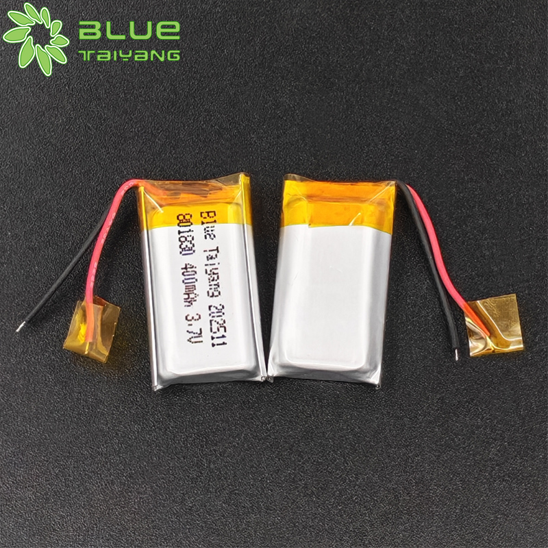 801830 Custom Rechargeable Bateria Lipo 1s 400mah 3.7v Lityum Polimer Pil