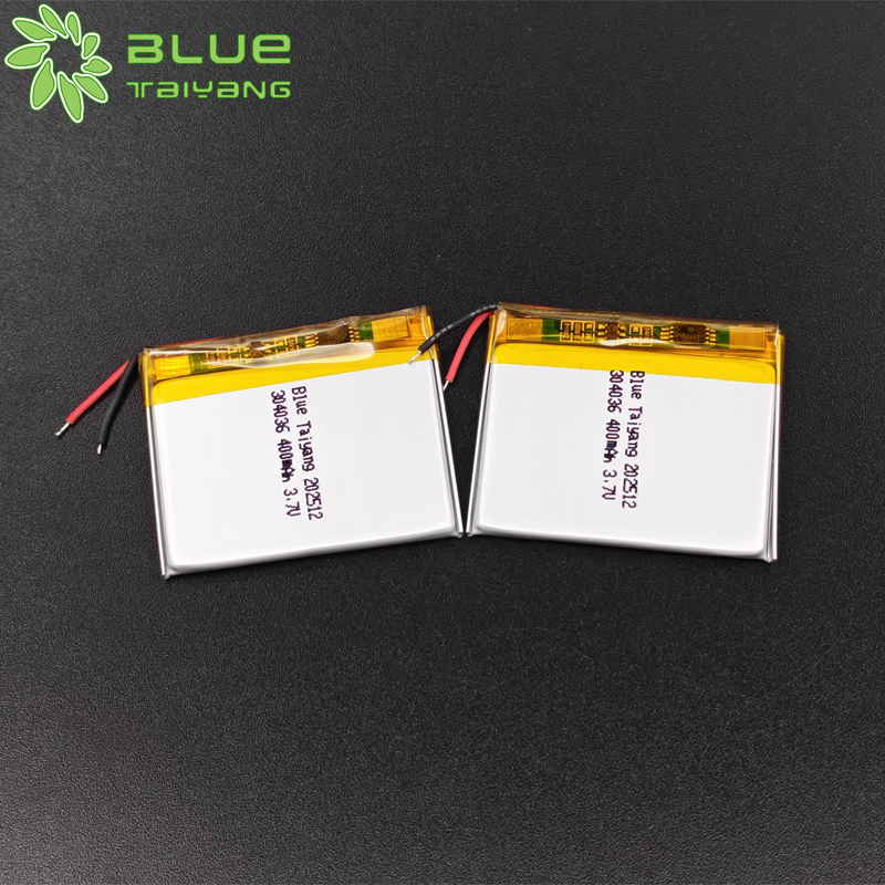 304036 Custom Lipo Bateria 1.48wh 3.7v 400mah Li Polymer Battery Cell