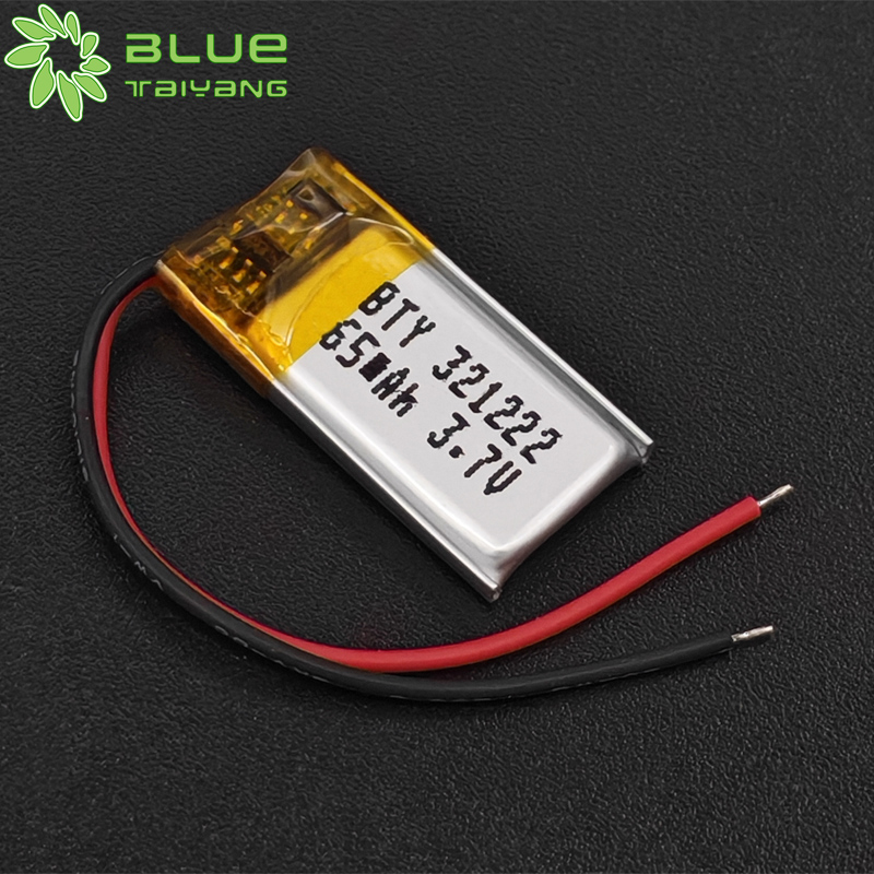 321222 Battery 3.7v 65mah Li-polymer Battery Rechargeable Custom Bateria