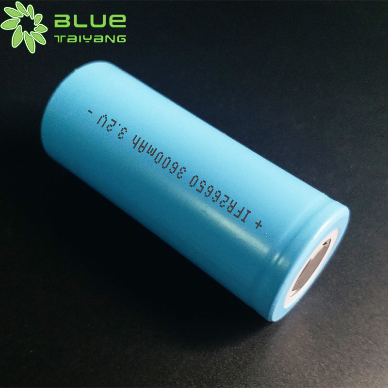 High Quality Cylindrical 3.65v Lifepo4 Charger Temperature Wide  26650 3.2v 3600mah Low Temperature Cycle Lifepo4 Battery