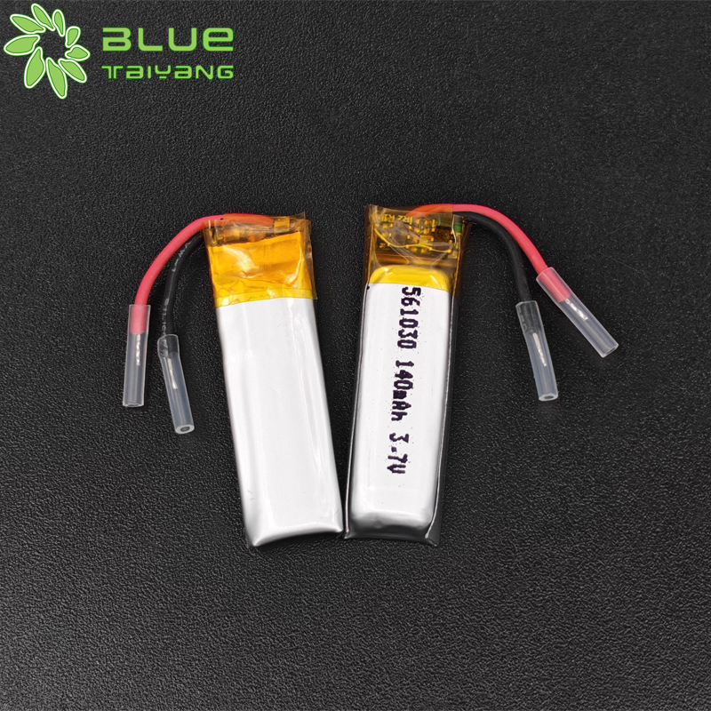 561030 Custom Rechargeable Lipo Battery 3.7v 140mah Li Polymer Battery