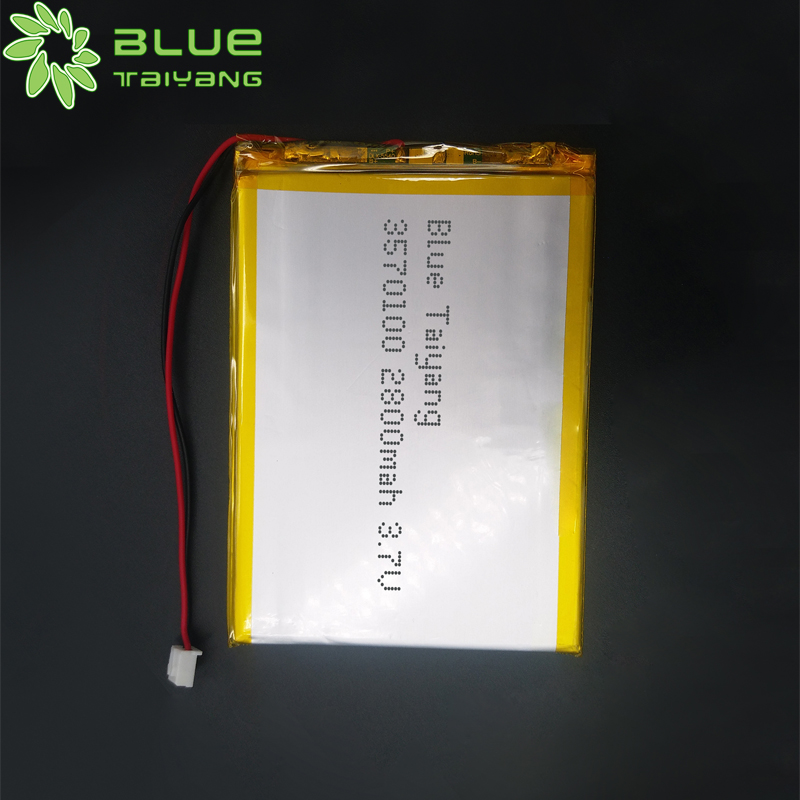 rechargeable battery 3.7v 2800mah 3570100 lithium polymer battery