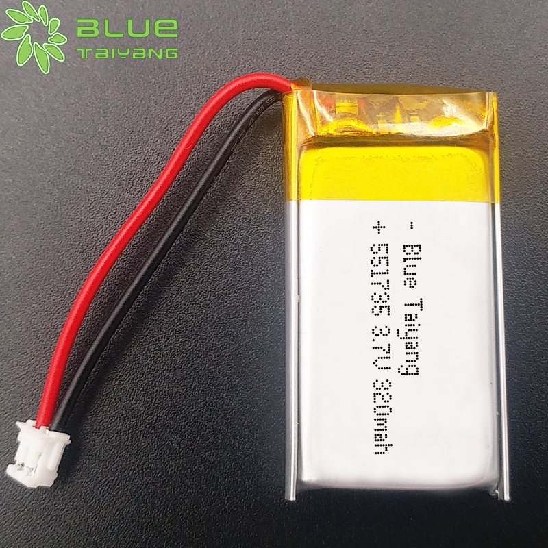 551735 recargable de 320mah rechargeable li polymer battery 3.7v 320mah lipo battery