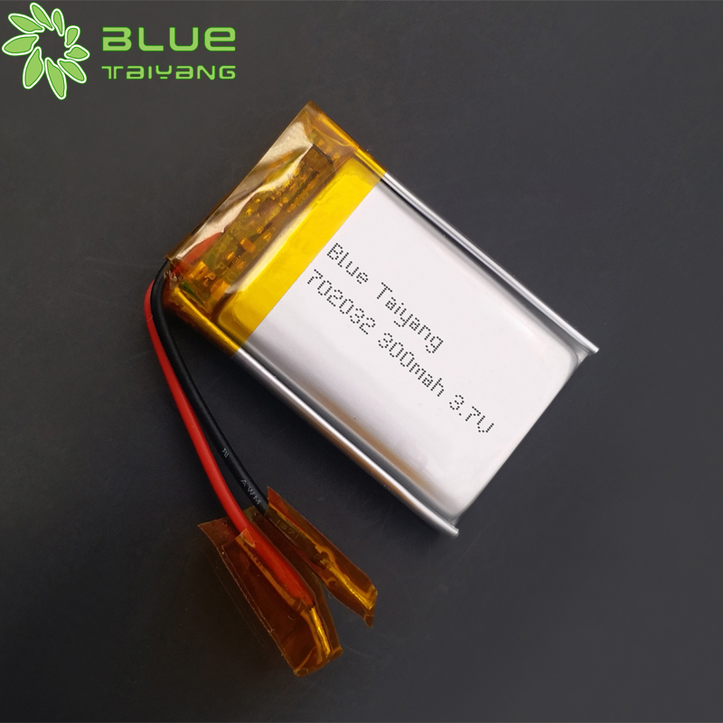 Rechargeable lipo battery li ion polymer battery 3.7v 300mah 702032 lithium battery