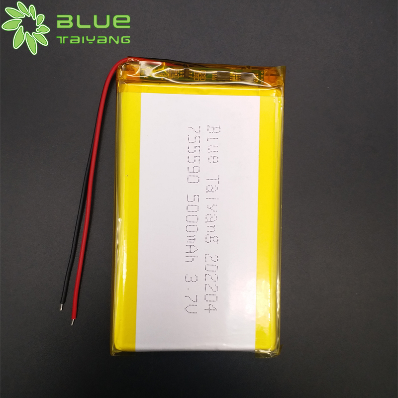 Hot Sale 755590 Mobile Lithium Ion Cell Li Ion Battery 3.7v 5000mah Lithium Polymer Battery