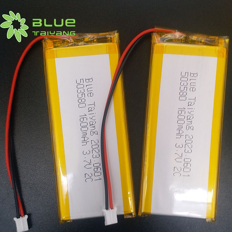503580 rechargeable lipo battery 1600mah battery li polymer 1600mah 3.7v lithium battery 2C