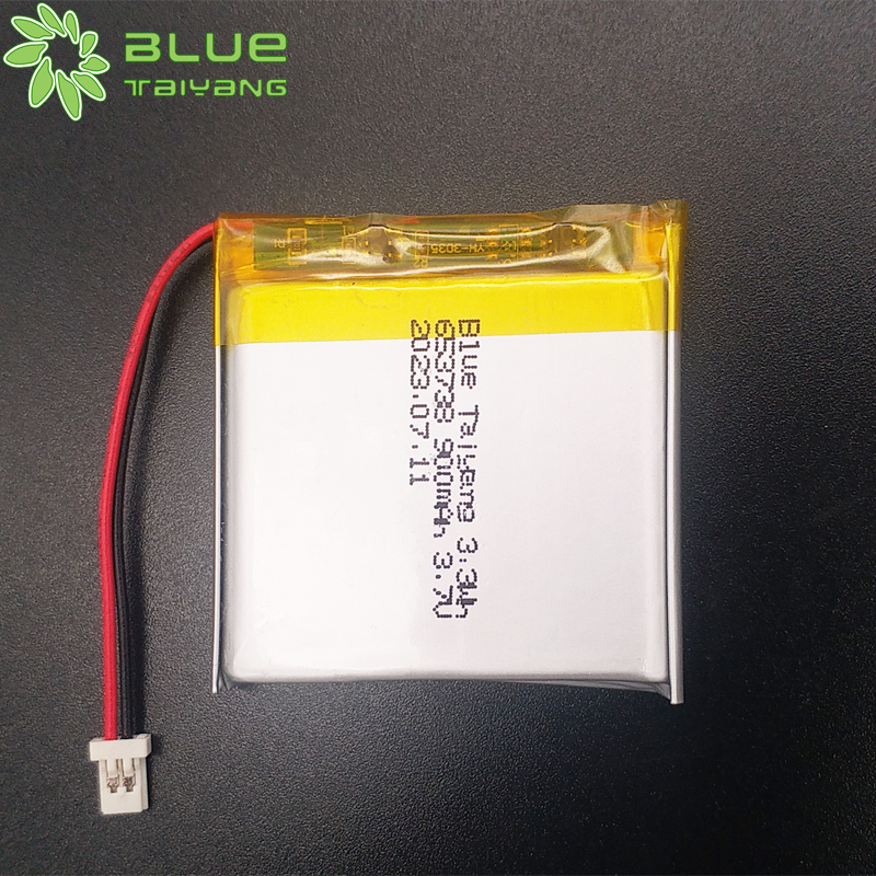 li ion battery 900mah 3.33wh 653738 3.7v polymer lithium battery 900mah lipo battery