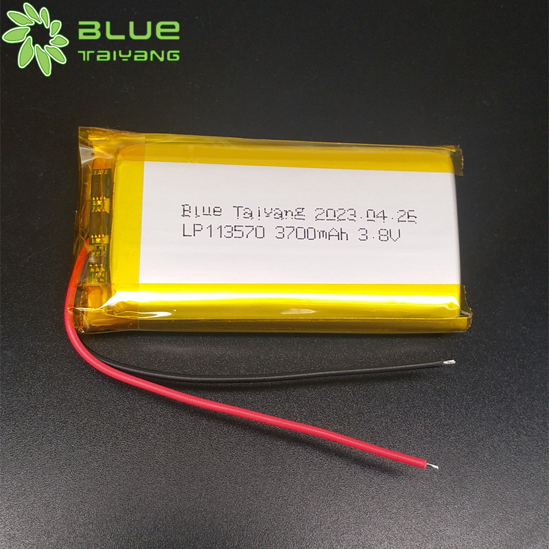 High Voltage Lithium Ion Battery Rechargeable 113570 3700mAh 3.8V Pouch Lithium Polymer Battery