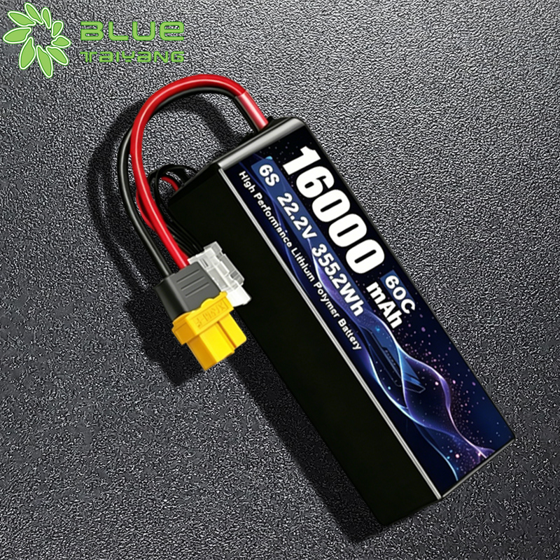 6875175 Rechargeable Lithium Polymer Battery 6s  22.2V 16000mah 60C High Rate Li-po Battery for Agricultural Drone/UAV and Electric Toy Car