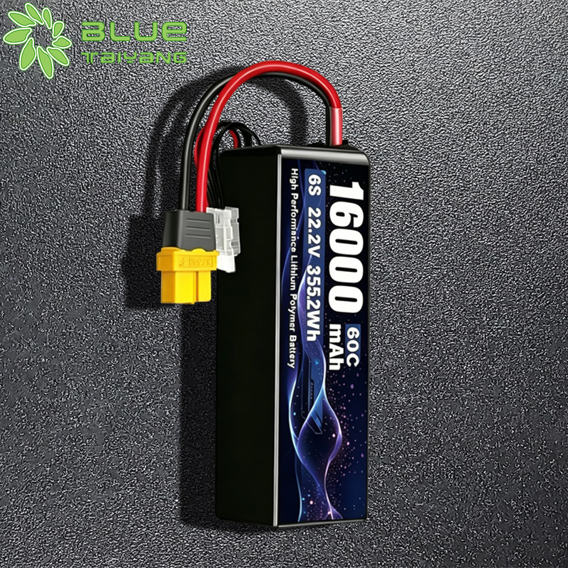 6875175 Rechargeable Lithium Polymer Battery 6s  22.2V 16000mah 60C High Rate Li-po Battery for Agricultural Drone/UAV and Electric Toy Car