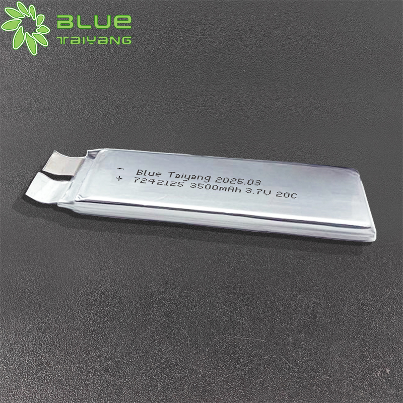 7242125 Custom Lithium Ion  Battery 3500mah 3.7v 20C High Discharging Rate Lipo Battery