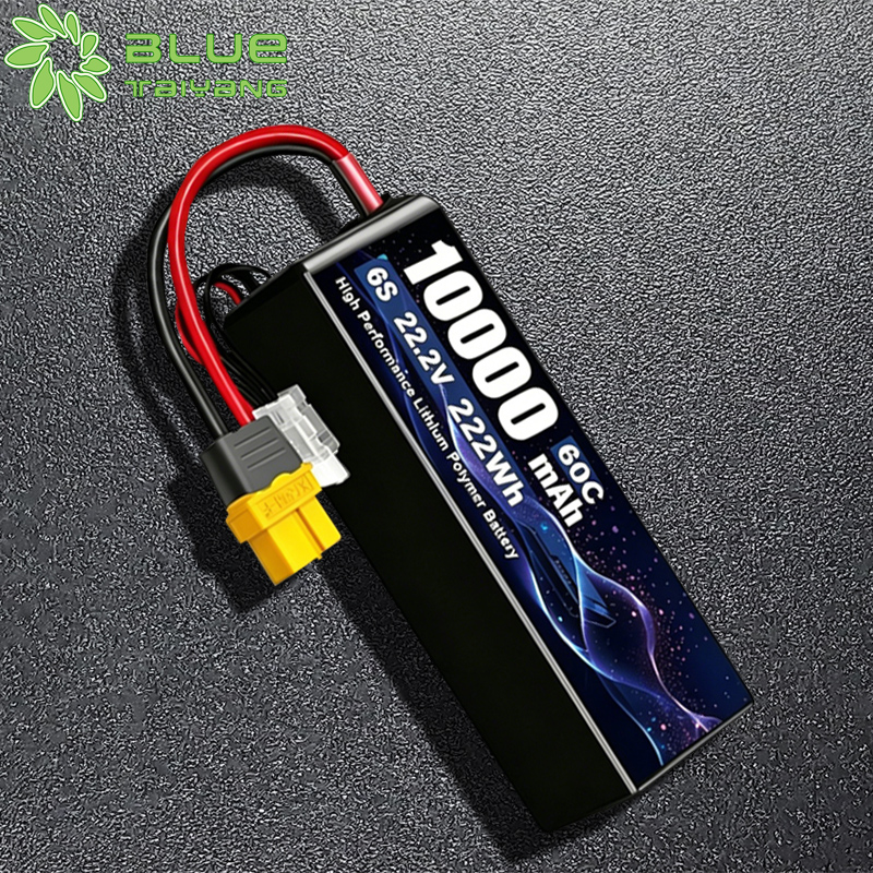 6860160 Customized High Discharging Rate Rechargeable 6S Lipo Battery Pack 22.2V 60C 10000mah Used for Agricultural Drones