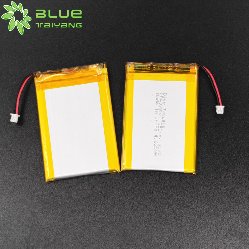 433957 lipo batarya custom li ion battery 3.7v 1250mah 4.625wh lithium polymer pil battery