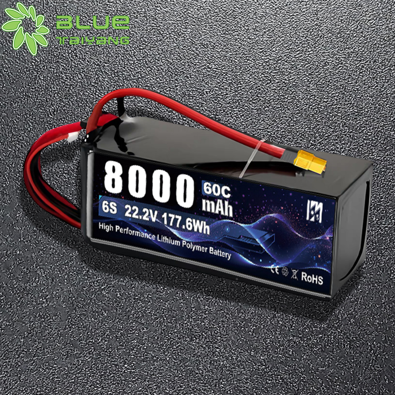 6875145 Lithium Polymer Battery Pack Lipo Battery 22.2v 60c 8000mAh 6S Newest High Rate For Drone and Toy Car