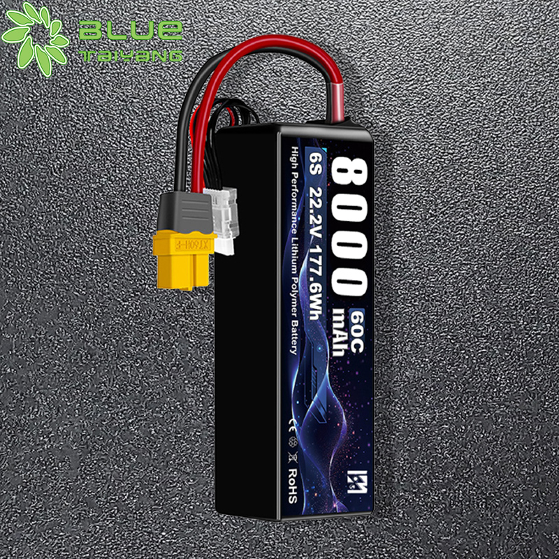 6875145 Lithium Polymer Battery Pack Lipo Battery 22.2v 60c 8000mAh 6S Newest High Rate For Drone and Toy Car
