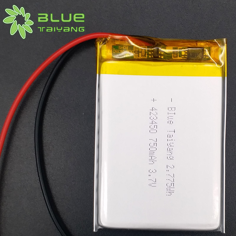 3.7v Rechargeable Gsp Battery Lithium Polymer Battery 423450 750mah Battery