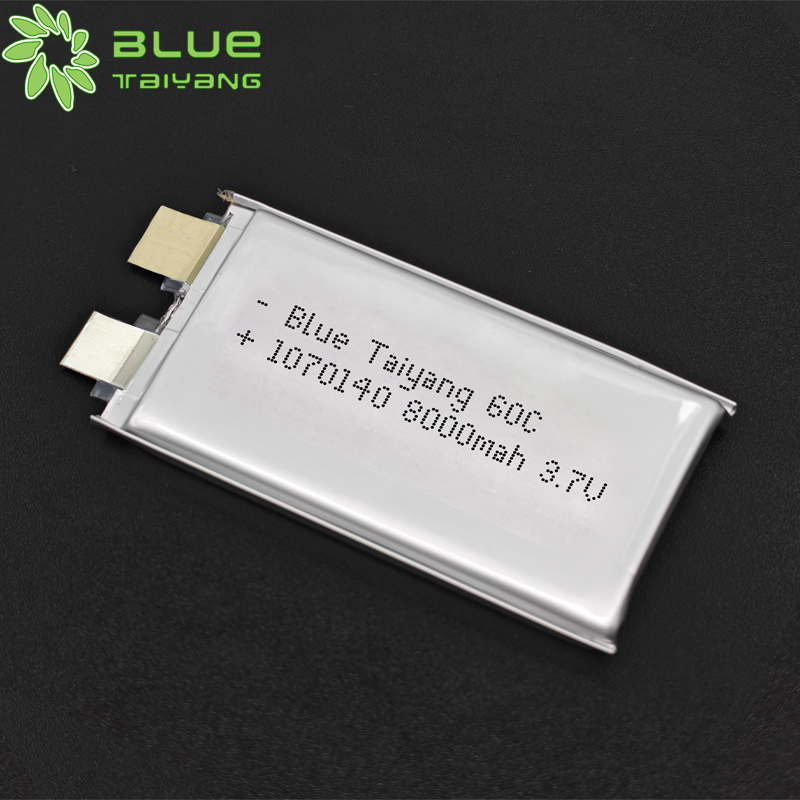 1070140 Wholesale Custom Cell 3.7V 8000mAh 60C High Discharge Rate Rechargeable Lithium Polymer Battery