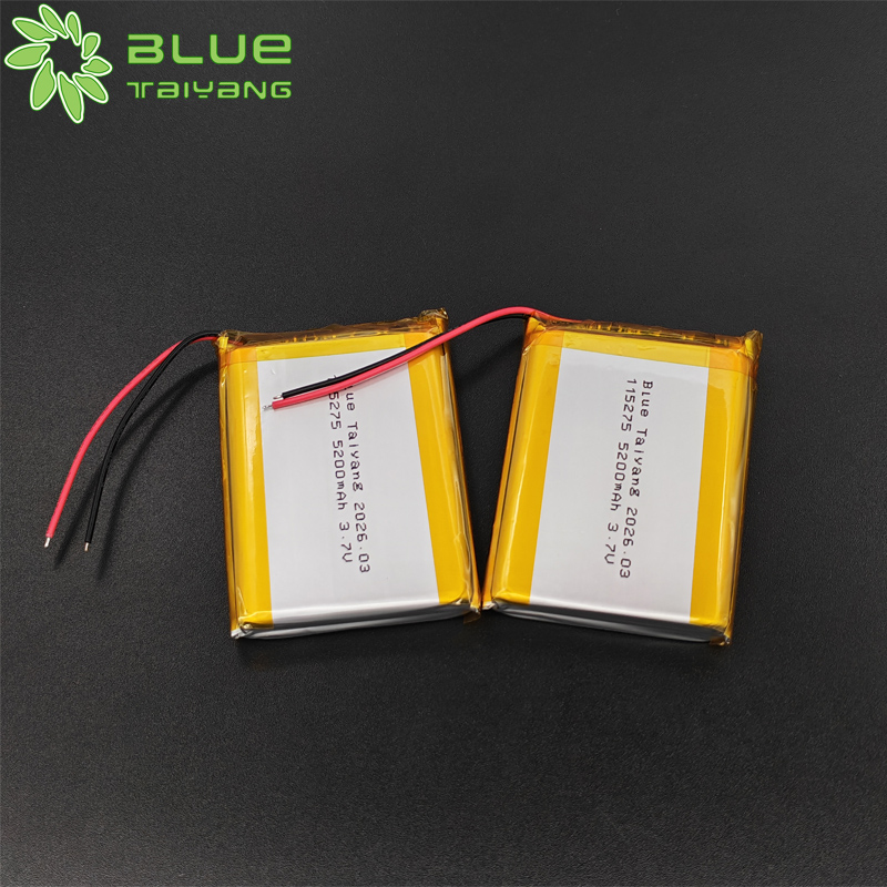115275 rechargeable battery Lipo Battery 3.7V 5200mah Lithium Polymer Battery