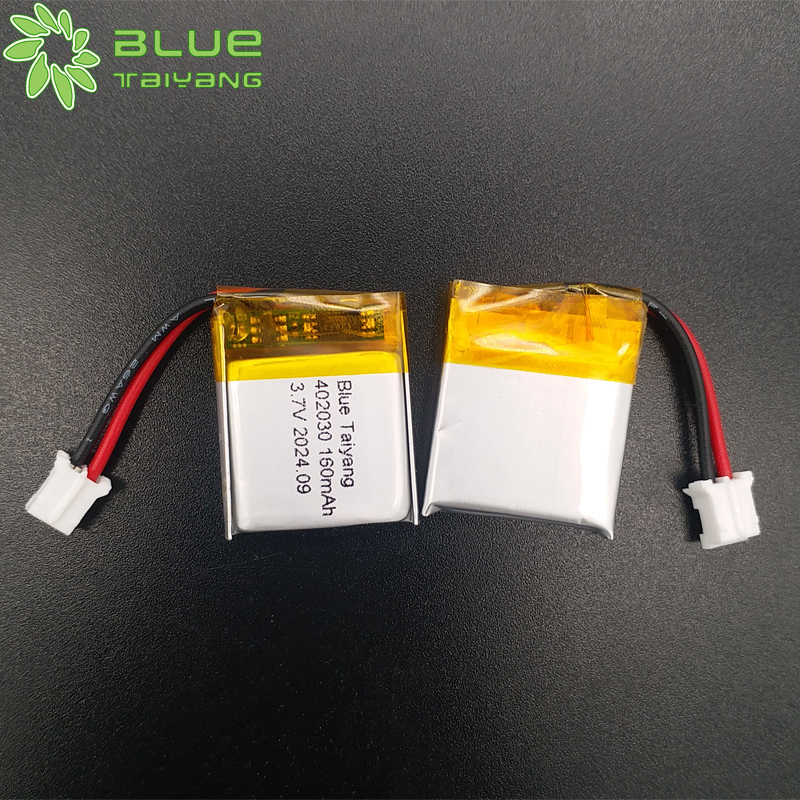 402030 custom lipo battery lithium-polymer-batterie 160mah 3.7v rechargeable battery