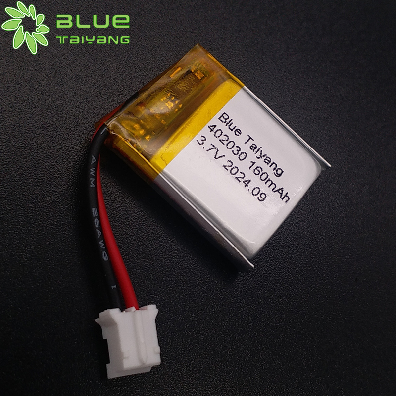 402030 custom lipo battery lithium-polymer-batterie 160mah 3.7v rechargeable battery