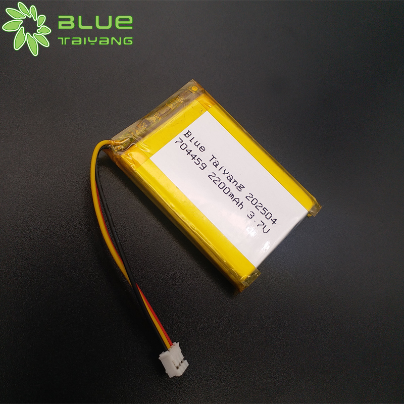 Lithium Polymer Cells 704459 2200mah 3.7v Rechargeable Custom Lithium Battery