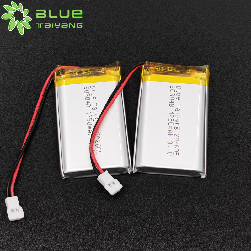 903048 Rechargeable Li Ion Battery 3.7v 1250mah Li-ion Polymer Batteries
