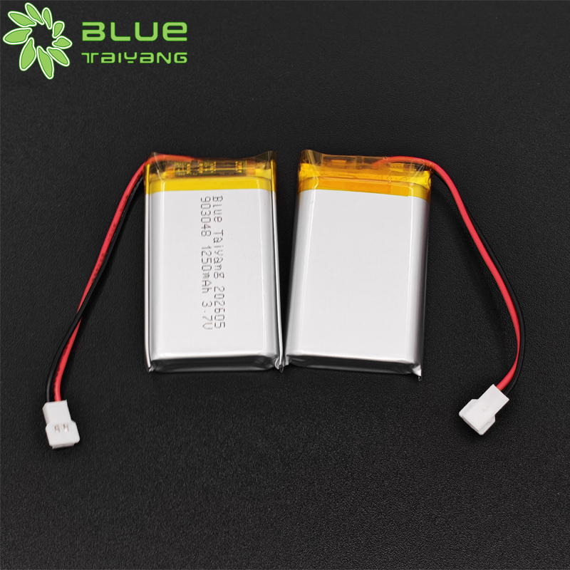 903048 Rechargeable Li Ion Battery 3.7v 1250mah Li-ion Polymer Batteries