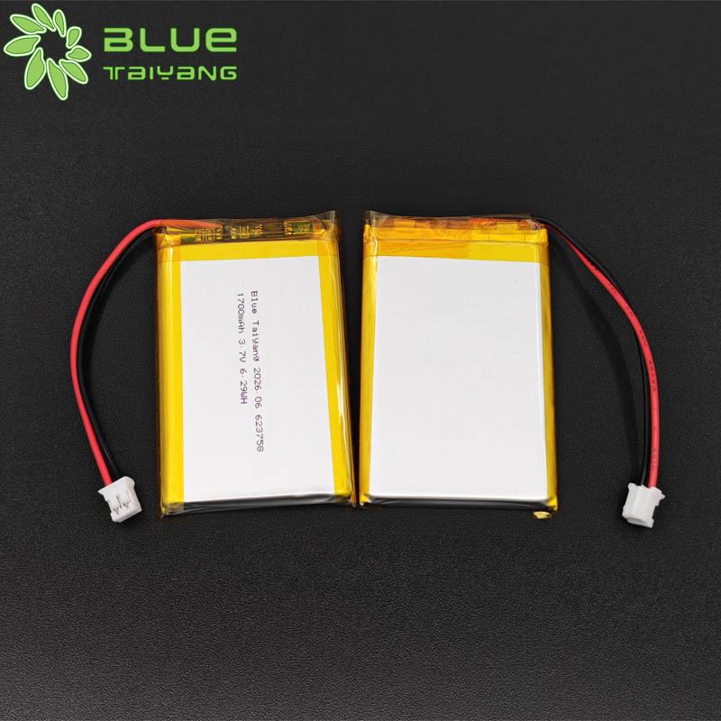 623758 Customization Li-polymer Battery Lithium Battery 1700mah 3.7v Li Ion Cell