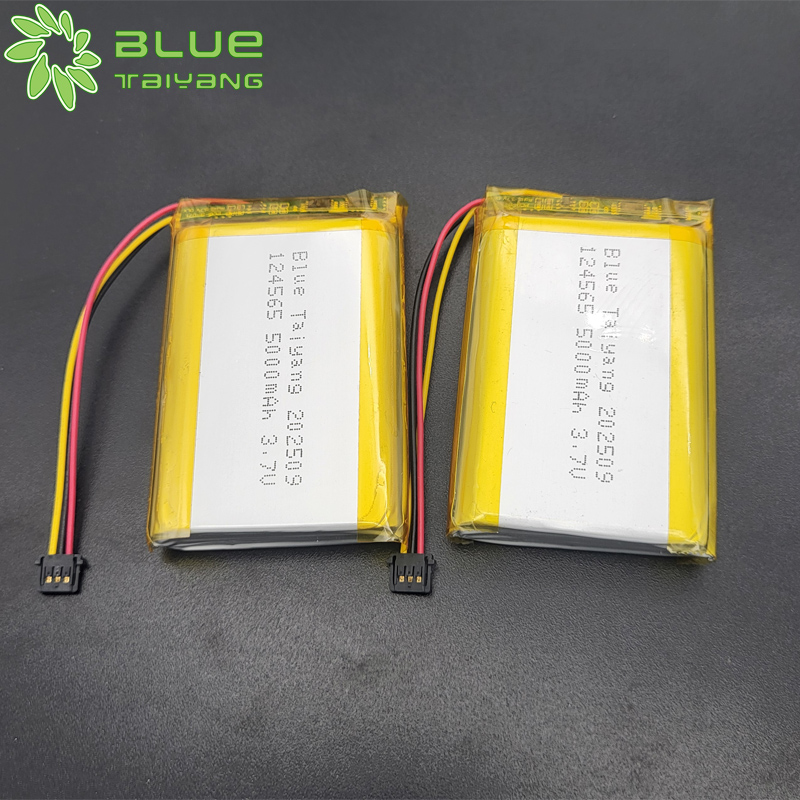 124565 rechargeable lipo pouch cells batteries 3.7v 5000mah power bank lithium battery