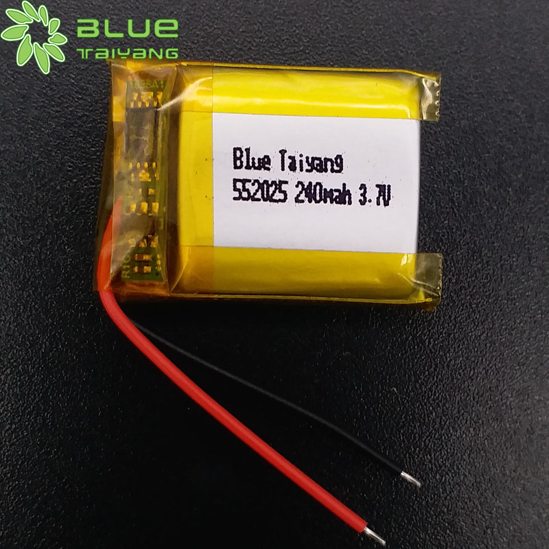 customization lipo cell lithium polymer battery 552025 3.7v 240mah li ion battery
