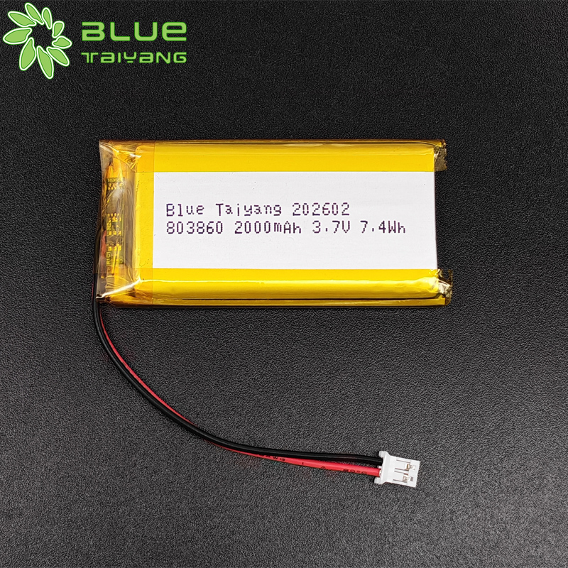 803860 wholesale rechargeable cell polymer lithium ion battery lipo 3.7v 2000mah power bank