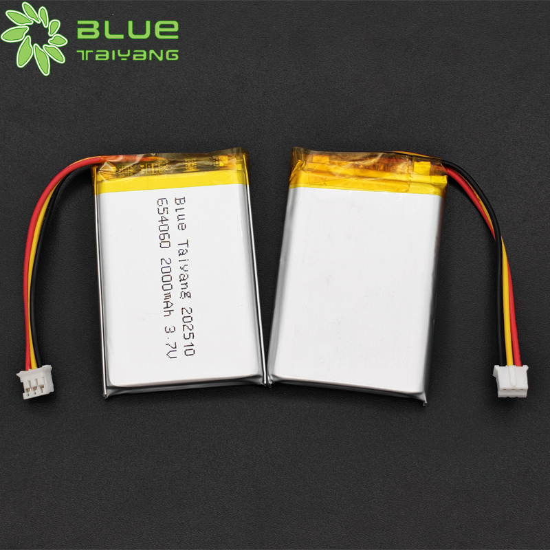 654060 lipo batterie 3.7v 2000mah li-ion rechargeables lithium ion battery