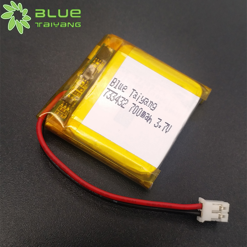733432 lithium ion battery 3.7v 700mah rechargeable lipo battery