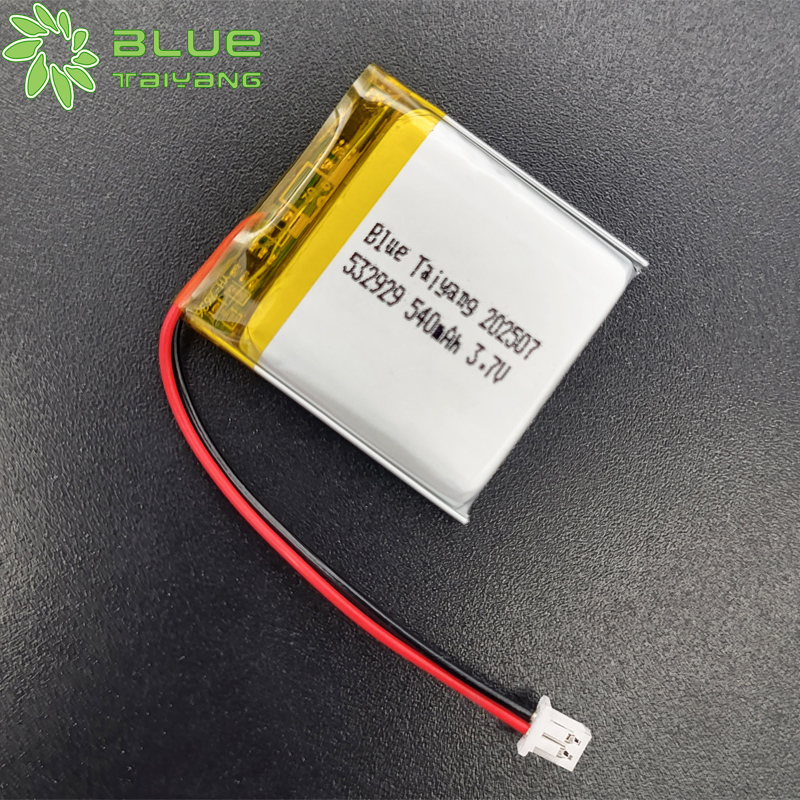 532929 lithium ion pouch cell 540mah lipo battery 3.7v smartwatch battery