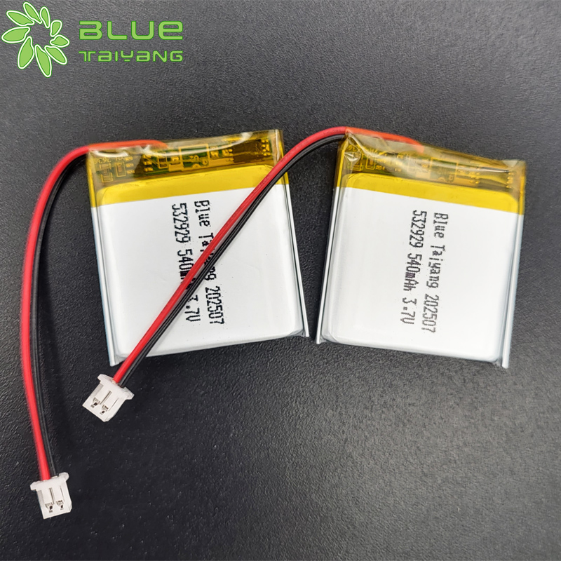 532929 lithium ion pouch cell 540mah lipo battery 3.7v smartwatch battery