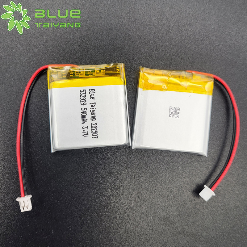532929 lithium ion pouch cell 540mah lipo battery 3.7v smartwatch battery